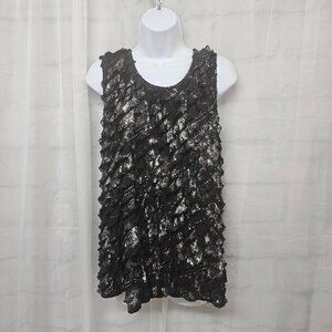Vintage Janeric Tank Grunge Layered Punk Whimsigoth Glam Studded Chiffon XL